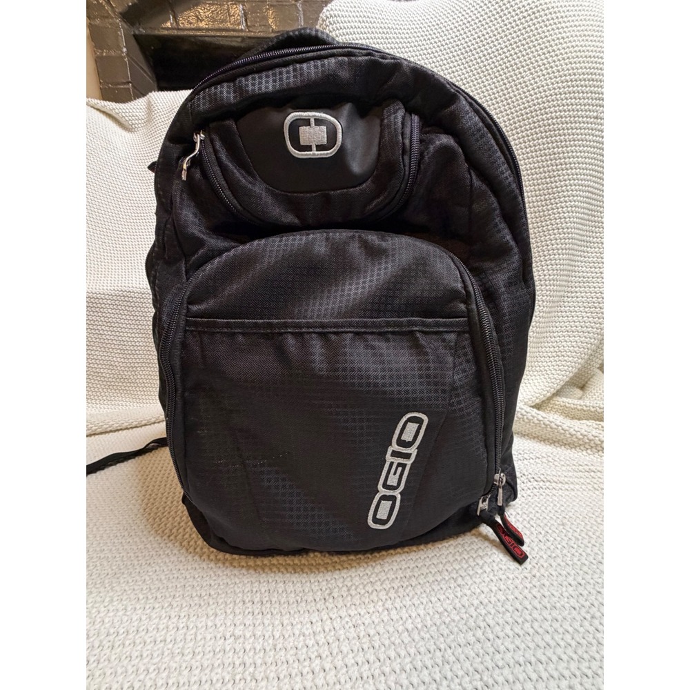 OGIO Black Laptop Backpack Multi Compartment Travel School Bag Mesh Back